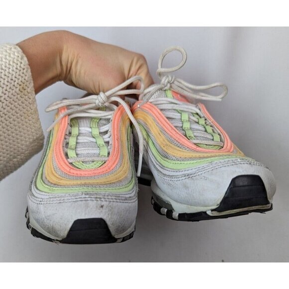 Nike Air 6.5 Max 97 Essential White Melon Mint Volt Shoes Sneakers Multicolored - Picture 5 of 16